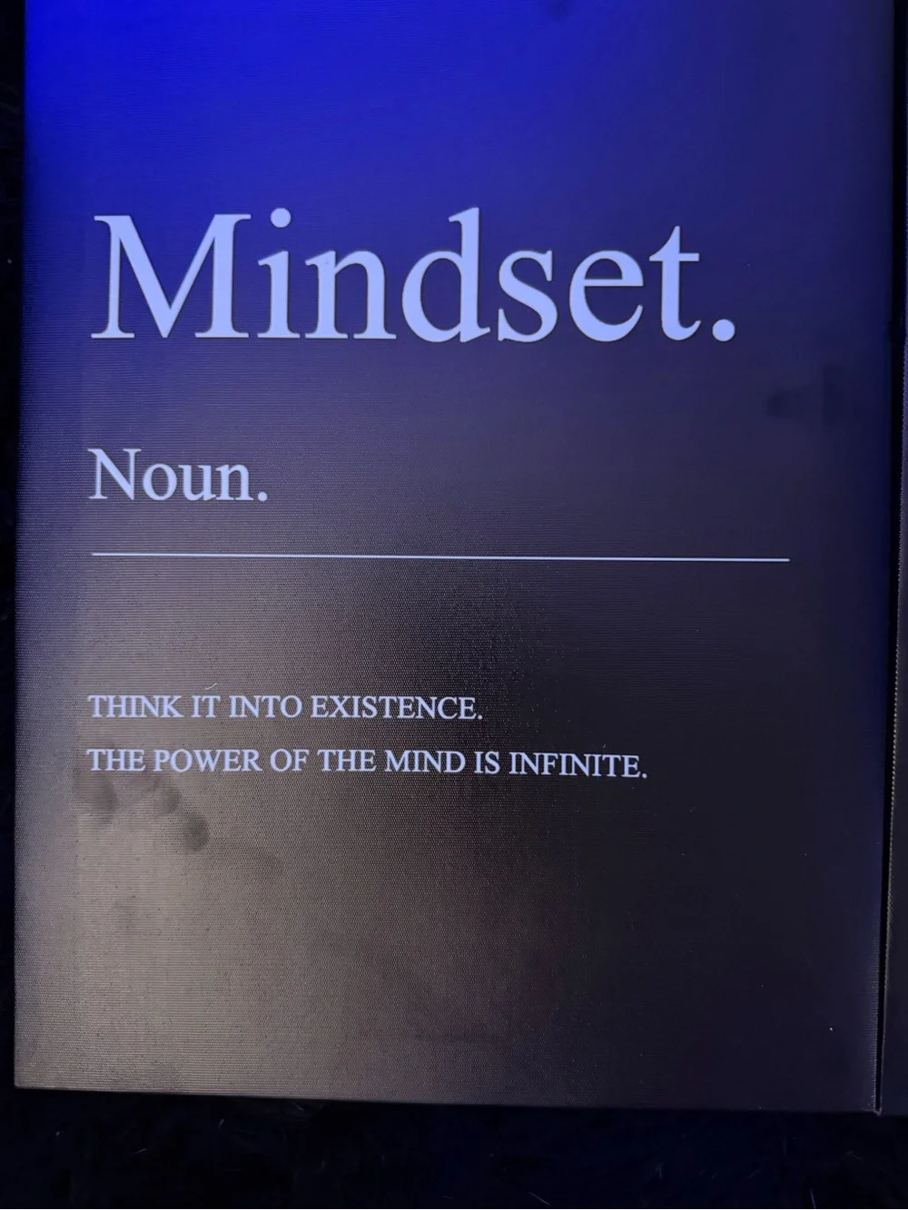 Motivational Wall Art Set - Mindset Success Hustle (Black)